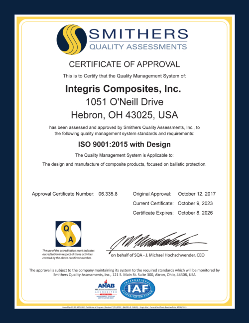Certificat ISO-Integris